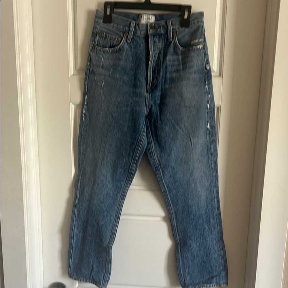 Agolde Blue Straight Jeans Timeless Style